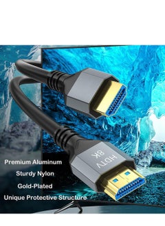 Angmei HDMI Screen Projection Cable - 8K High Speed ​​HDMI Cable Compatible with Projectors, Laptops, Monitors, TVs, DVD Players, HDMI-Enabled Devices (2meters) Color Romdom  - Image 1