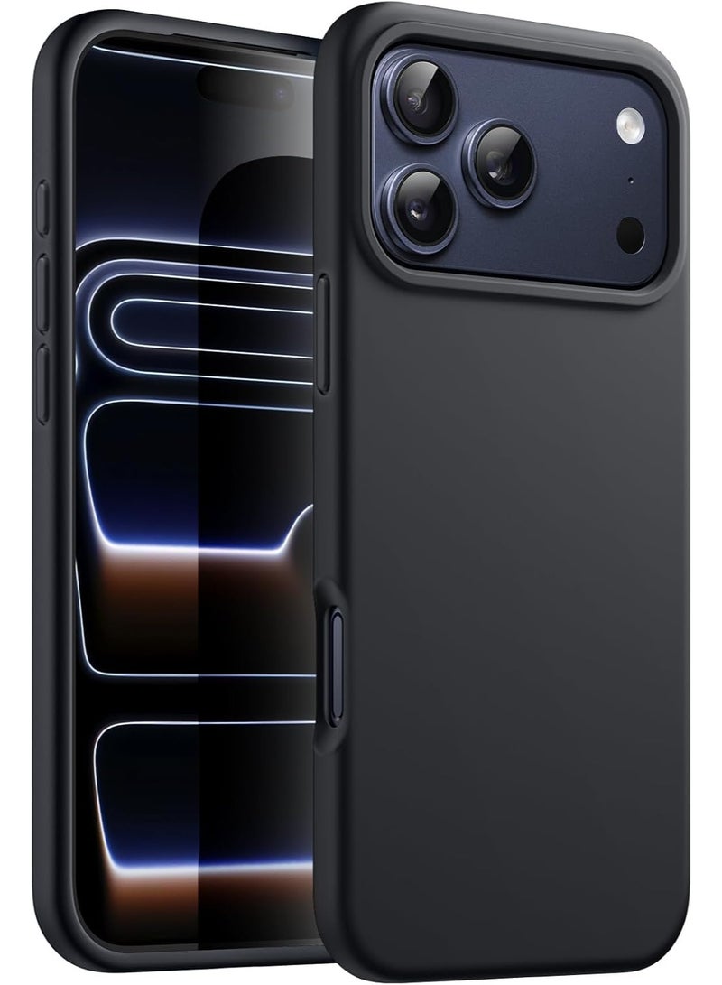 Liquid Silicone Protective Case Compatible with iPhone 17 Pro 6.3-Inch, Slim Matte Back Cover, Silky Soft Touch, Shockproof Design, Anti-Fingerprint with Microfiber Lining - Image 1