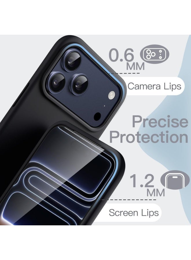 Liquid Silicone Protective Case Compatible with iPhone 17 Pro 6.3-Inch, Slim Matte Back Cover, Silky Soft Touch, Shockproof Design, Anti-Fingerprint with Microfiber Lining - Image 2