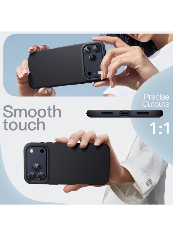 Liquid Silicone Protective Case Compatible with iPhone 17 Pro 6.3-Inch, Slim Matte Back Cover, Silky Soft Touch, Shockproof Design, Anti-Fingerprint with Microfiber Lining - Image 3