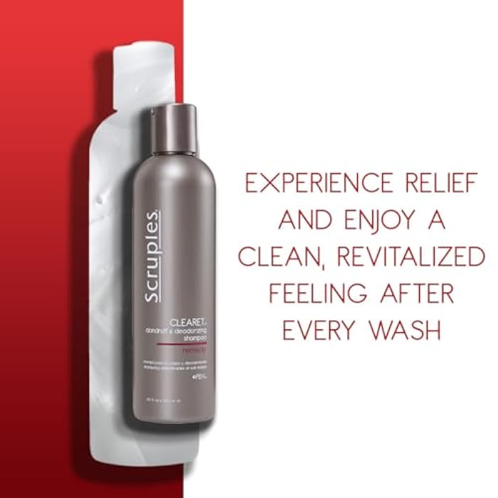 Scruples Clearet Anti Dandruff Shampoo - Professional Deodorizing Shampoo to Soothe Dry & Itchy Scalp From Flaking - Scalp Treatment + Cleanser (8.5 oz) - Image 2