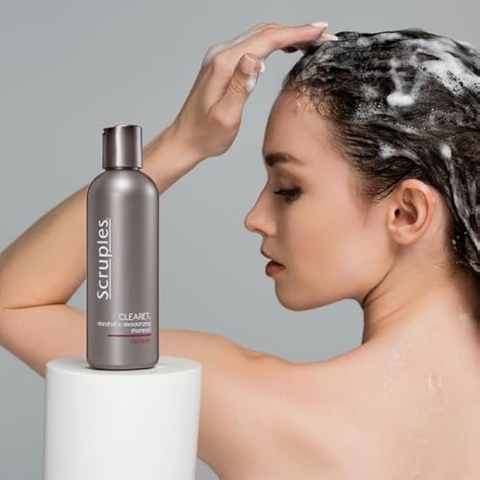 Scruples Clearet Anti Dandruff Shampoo - Professional Deodorizing Shampoo to Soothe Dry & Itchy Scalp From Flaking - Scalp Treatment + Cleanser (8.5 oz) - Image 4