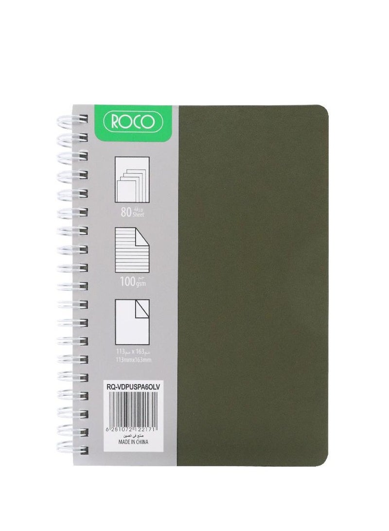 روكو دفتر ملاحظات جلد صناعي ١١٫٣ × ١٦٫٣ سم، ٨٠ ورقة - Image 1