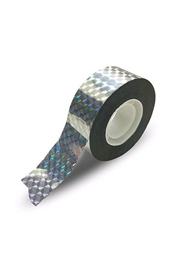 haierc Haierc Silvery Bird Repellent Tape,Bird Scare Tape,Reflective Tape for Birds,Effective for Woodpeckers Pigeons Grackles-500FTx1  - Image 3