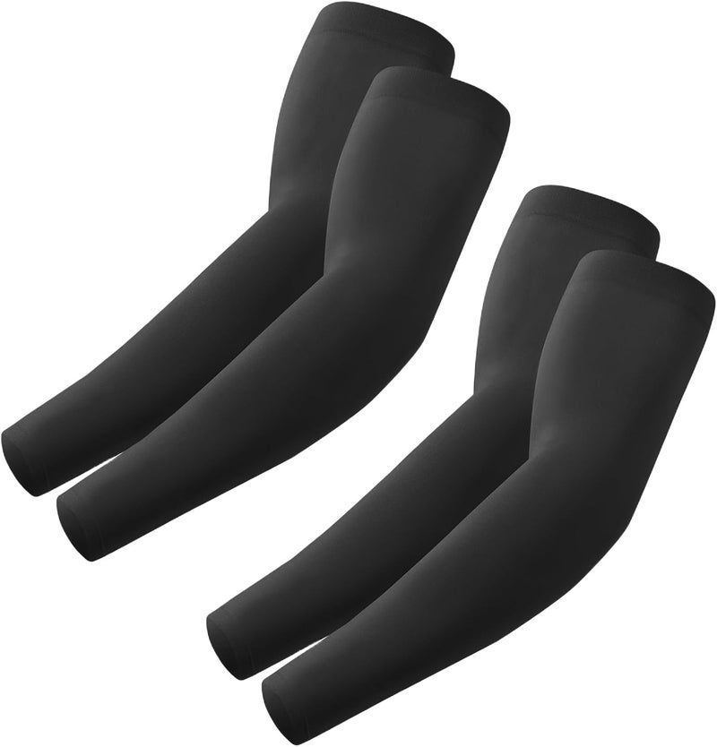 Fuinloth UV Protection Cooling Arm Sleeves with Sports Compression for Men and Women - Image 1