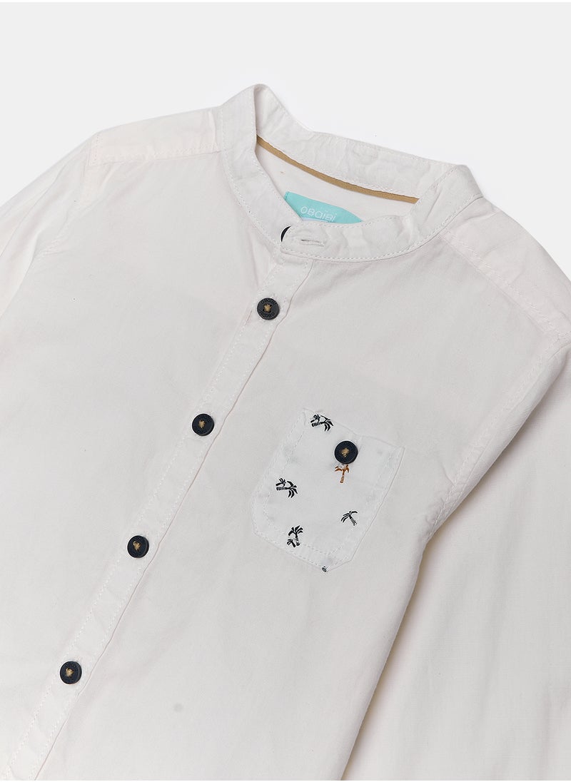 OBAIBI White Shirt for Boys  - Image 4