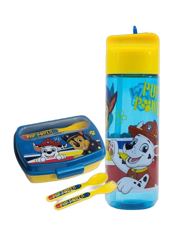 nickelodeon PawPatrol Kids 540ml Water Bottle + Lunch Box Combo Set for Kids - Image 1
