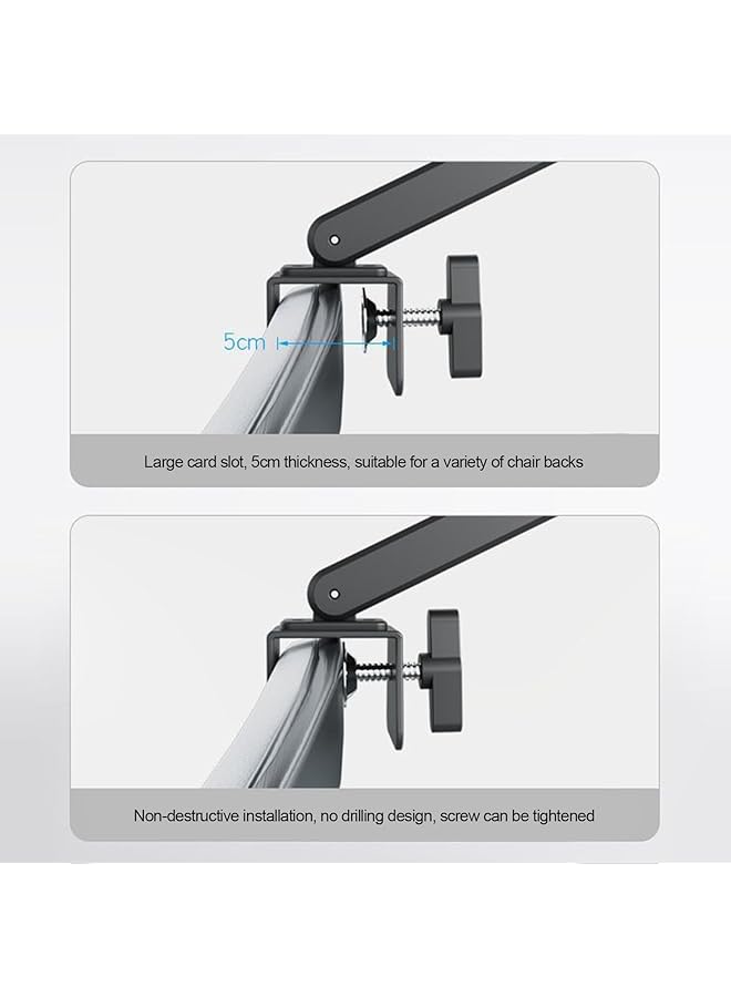 إيروريكس مسند رأس كرسي مكتب مريح قابل للتعديل، ارتفاع وزاوية عالميين، مسند رأس من الإسفنج الذكي قابل للتعديل لكراسي المكتب وكراسي الألعاب والكراسي المتحركة ومقاعد السيارة، سهل التركيب - Image 2