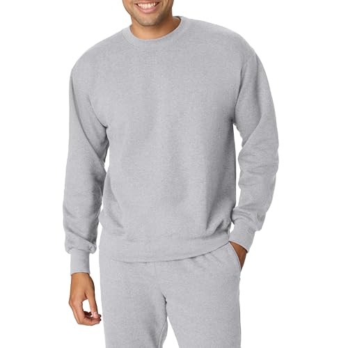 Hanes Mens Big and Tall Ultimate Cotton Heavyweight Light Steel 3XLarge - Image 1