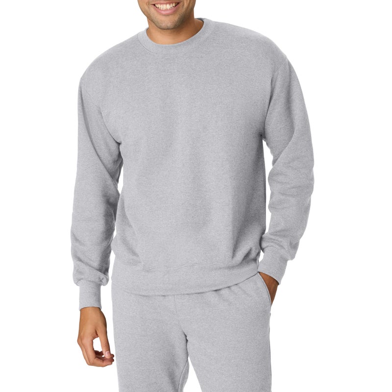 Hanes Mens Big and Tall Ultimate Cotton Heavyweight Light Steel 3XLarge - Image 2