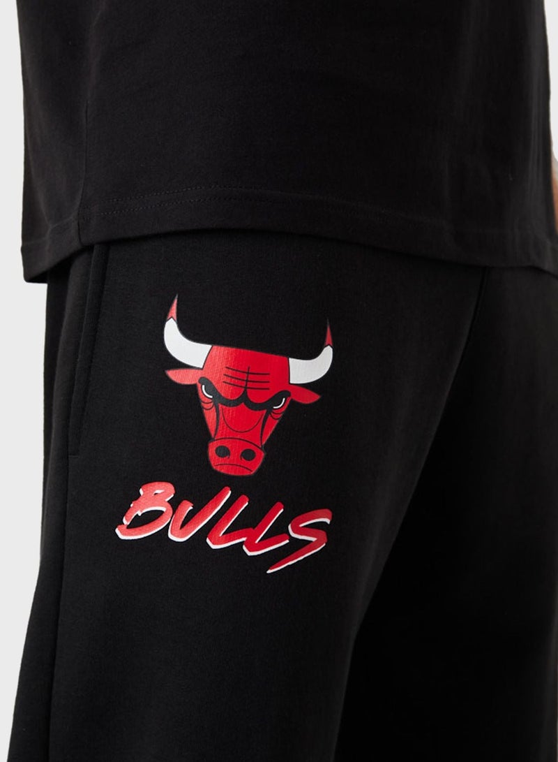 NEW ERA سروال جوجر NBA SCRIPT CHIBUL BLKFDR - Image 4