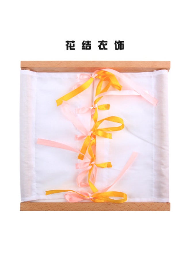 Montessori 1-3-6 Years Old Daily Life Educational Toys Montessori Teaching Aids Clothing Frame Clothing Rack Button Baby - Image 1