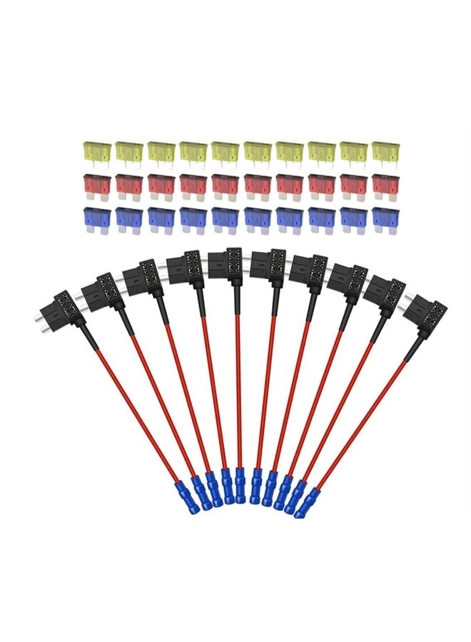 Generic 10 Pieces 12V Automotive Additional Circuit Fuse Adapter Small and Medium Mini Micro2APTATR Blade Fuse (Size : Small-m2)  - Image 5