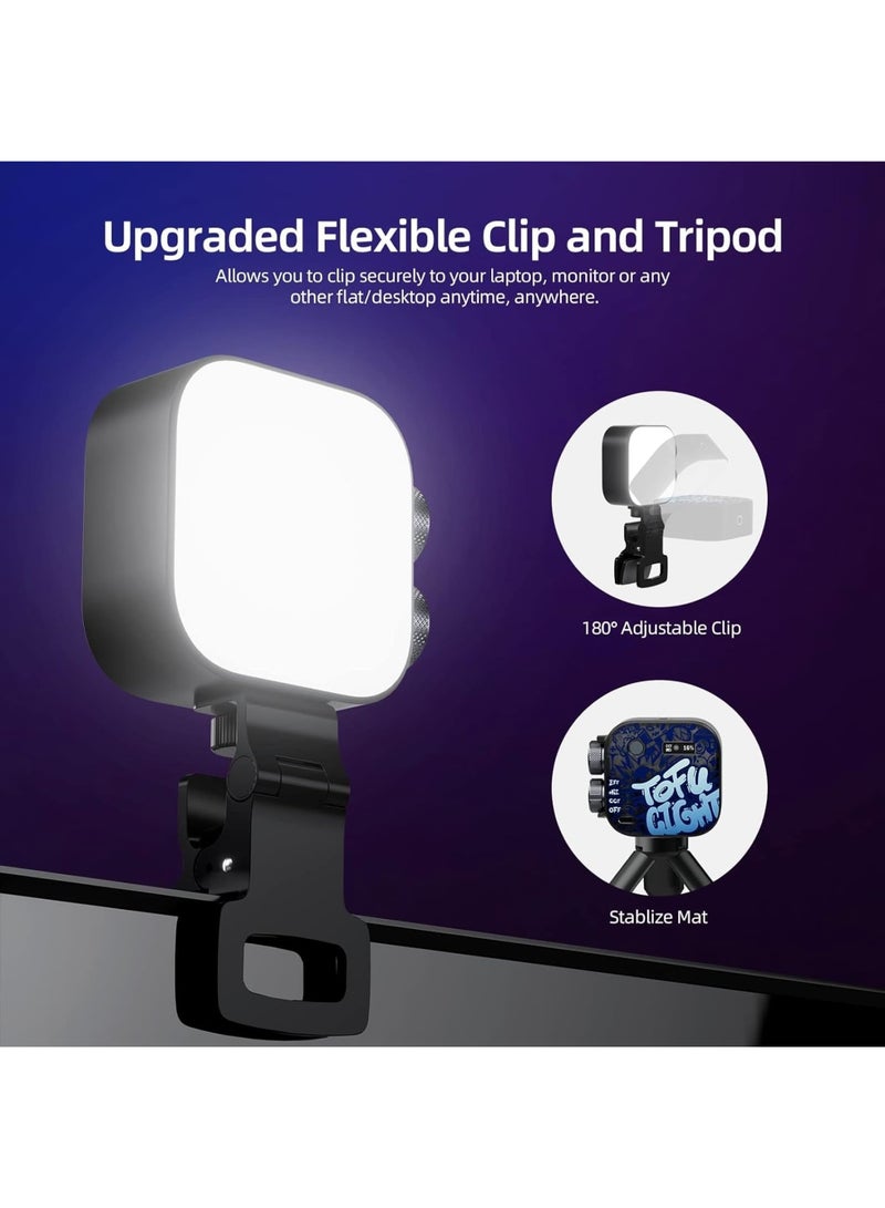 SOLARAE Magnetic RGB Video Light, PHOTOOLEX Tofu Black knight Camera Light Mini 360¬∞ Full-Color LED Light for GoPro Studio Streaming Tiktok Vlog - Image 4