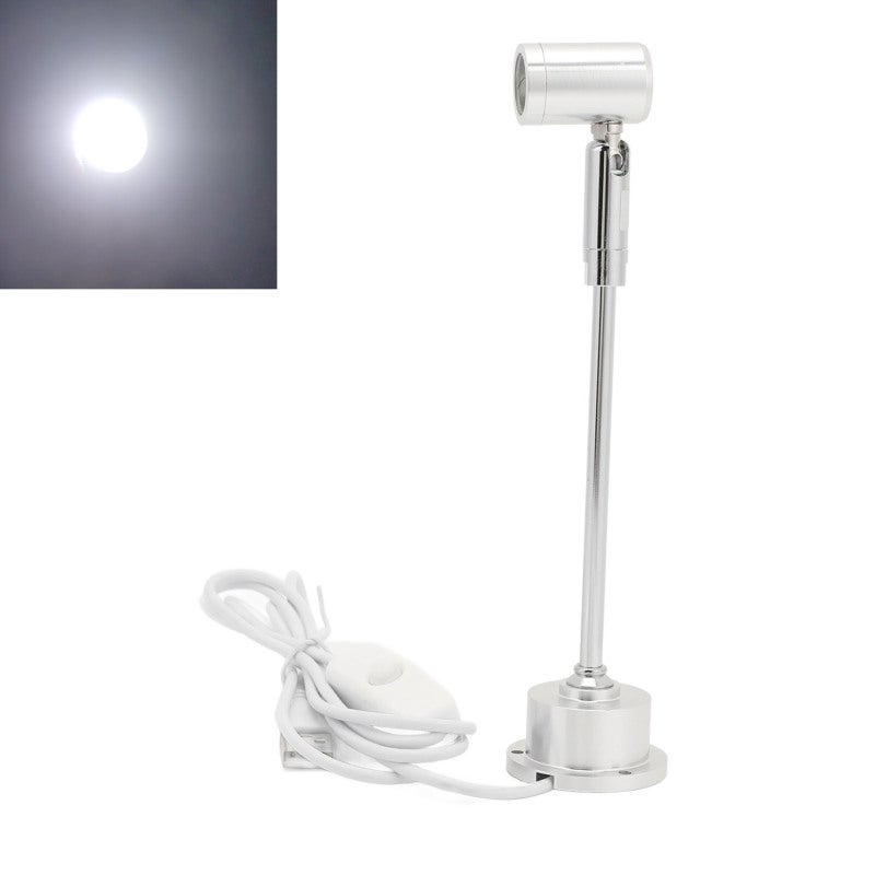مصباح يدوي صغير LED: 1 واط ضوء أبيض، تصميم رأس قابل للتعديل - بناء مقوم من سبائك الألومنيوم، مصباح USB للعرض الداخلي للفن والصور والمجوهرات - Image 3
