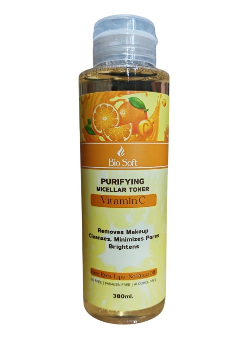 Bio Soft VITAMIN C Toner Micellar Water 380 ML - Image 2