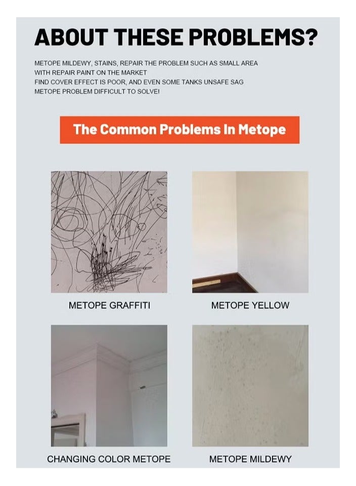 غوان جي آي إيه أسطوانة صغيرة متعددة الألوان - طلاء صغير محمول لتزيين الجدران بنفسك، طلاء لاتكس أسطواني لإصلاح الجدران، سريع التعبئة، مقاوم للماء، يزيل بقع الجدران، طلاء لاتكس أبيض صديق للبيئة - 100 جرام - Image 2