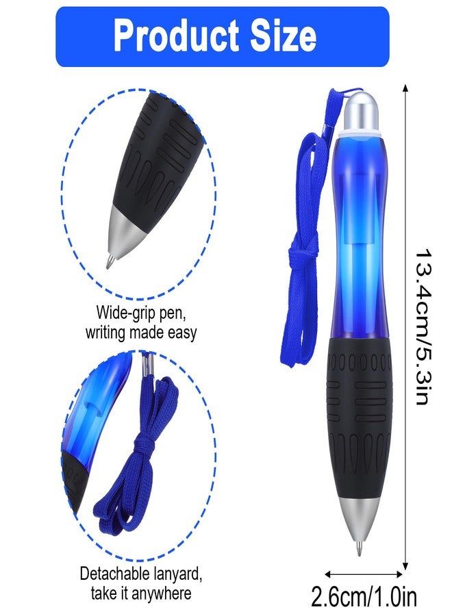 YBEATY 21 Pcs Big Fat Pen Heavy Heavy Wide Grip Pens Aids Writing Ballpoint Pen for Tremor Arthritis Handicap Parkinson Carpal Tunnel (3 Pens + 6 Black + 6 Blue +6 Red Refills) - Image 2