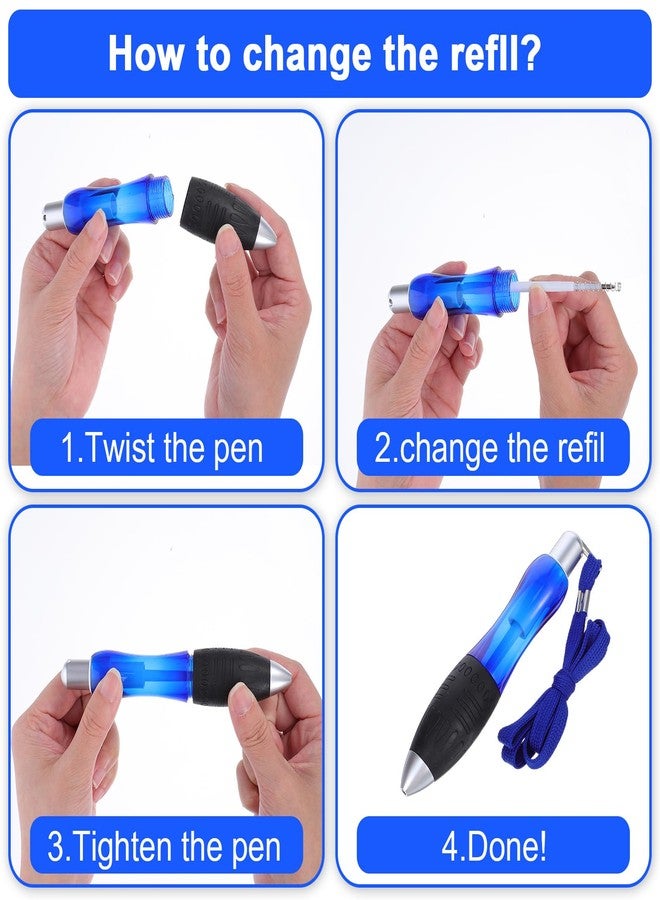 YBEATY 21 Pcs Big Fat Pen Heavy Heavy Wide Grip Pens Aids Writing Ballpoint Pen for Tremor Arthritis Handicap Parkinson Carpal Tunnel (3 Pens + 6 Black + 6 Blue +6 Red Refills) - Image 4