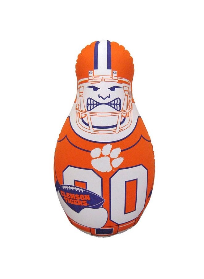 Fremont Die Fremont Die NCAA Clemson Tigers Bop Bag Inflatable Tackle Buddy Punching Bag, Standard: 40" Tall, Team Colors 
