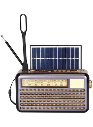 Rechargeable Radio, Portable Radio AM FM Transistor with Best Sound, Solar/Battery Operated Radio, Support TF Card/USB Playing - pzsku/ZA97B1C5A0E5D2689A733Z/45/1744707323/dcec2133-ba60-4b1f-b2d8-1248e087f714