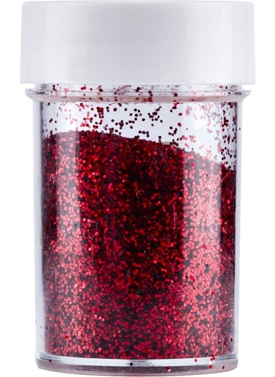 Nova Color - Powder Glitter 8 gr 1 Red Color Salt Shaker Glitter - Image 1