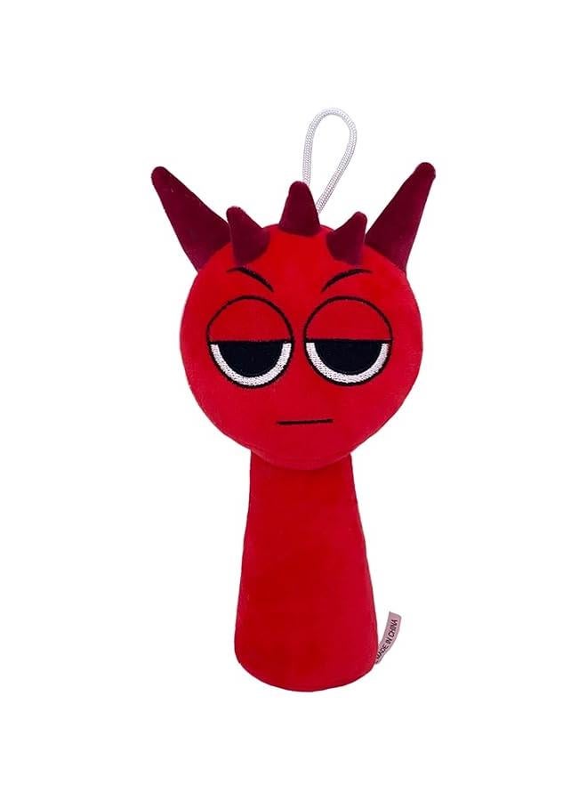 Sprunki Plush, Sprunki Game Plush Toys,Soft Stuffed Animal Pillow Figure Doll  Birthday Gifts for Adult Kids (Red)