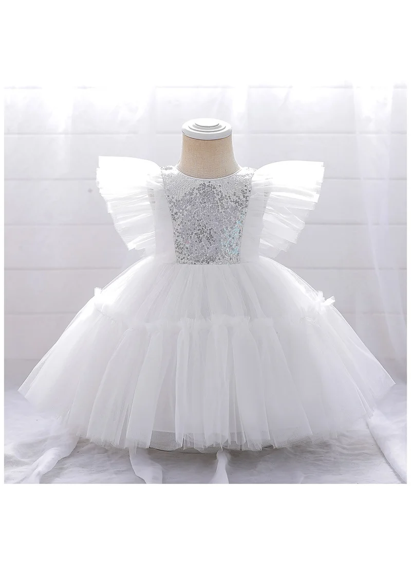 دىدانيالا Alice Butterfly White Party Dress