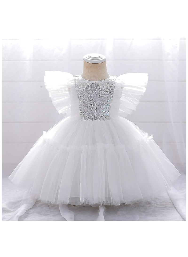 D'Daniela Sequin Bodice Tulle Dress - Image 1