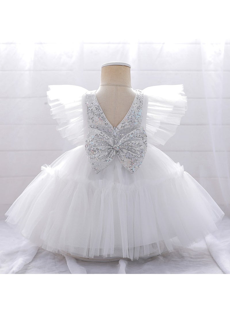 D'Daniela Sequin Bodice Tulle Dress - Image 3