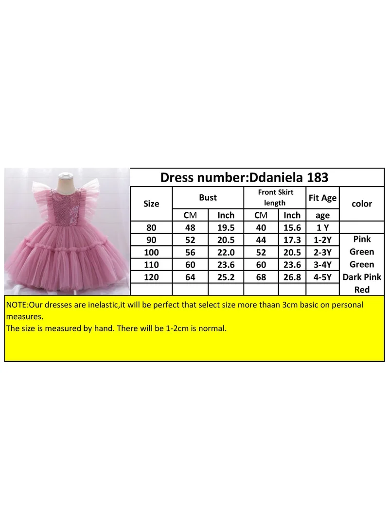 D'Daniela Sequin Bodice Tulle Dress