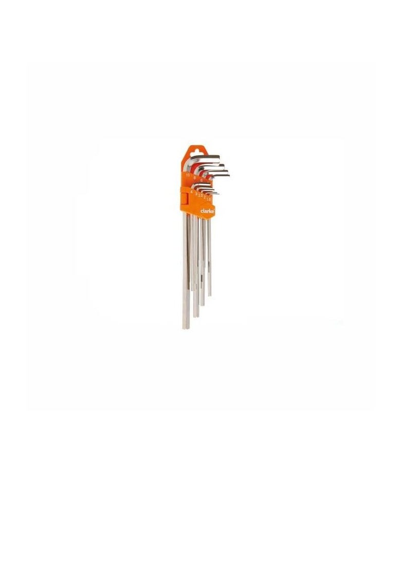 Clarke Allen Key 10 pcs Set Short, 1.5mm – 12mm