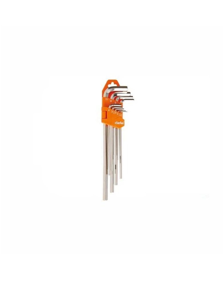 Clarke Allen Key 10 pcs Set Short, 1.5mm – 12mm
