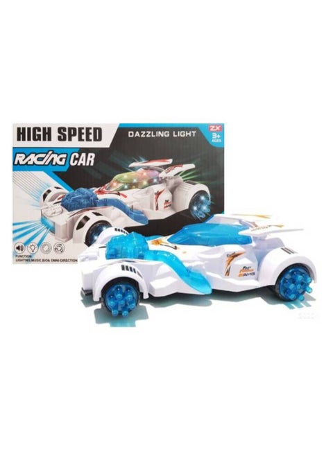 High Speed Racing Toy Car with Dazzling 5D Light and Music