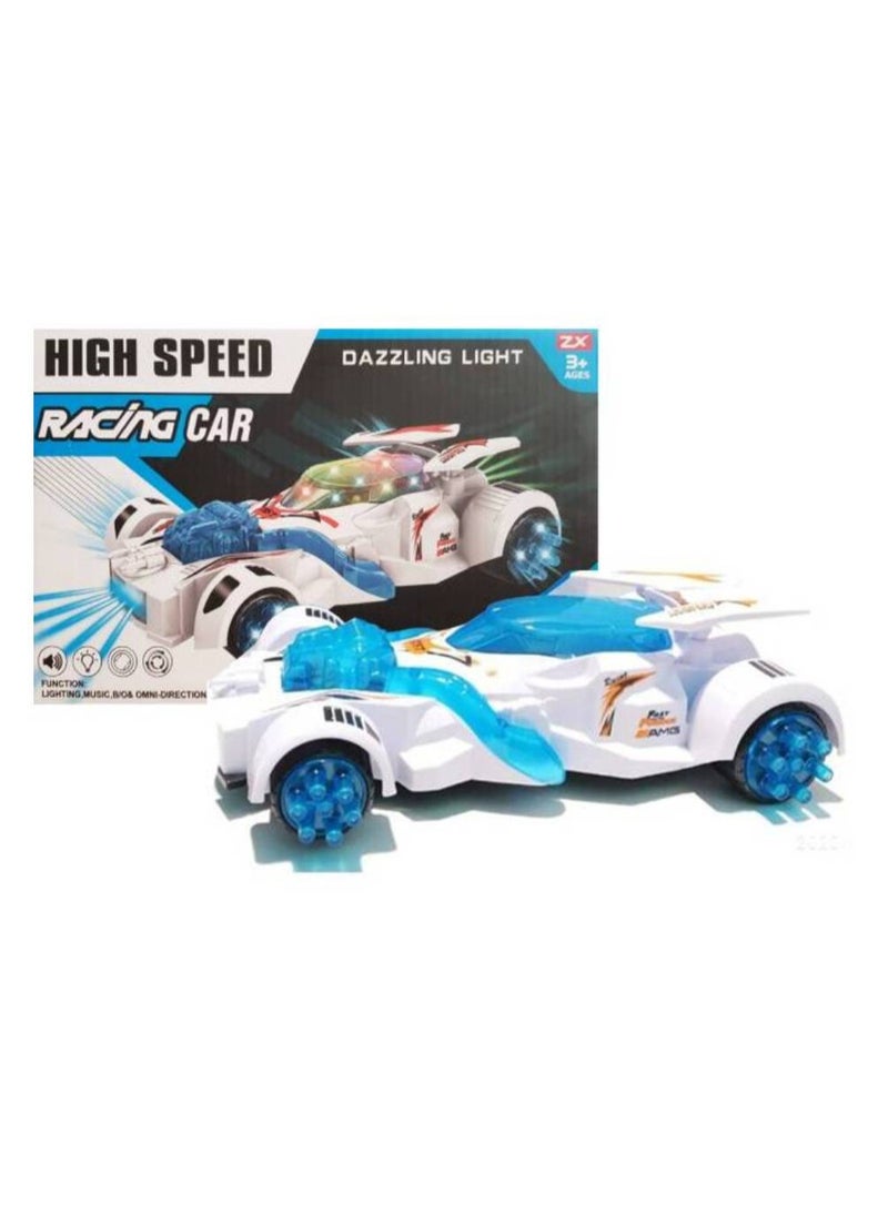 HIGH SPEED High Speed Racing Toy Car with Dazzling 5D Light and Music  - Image 1
