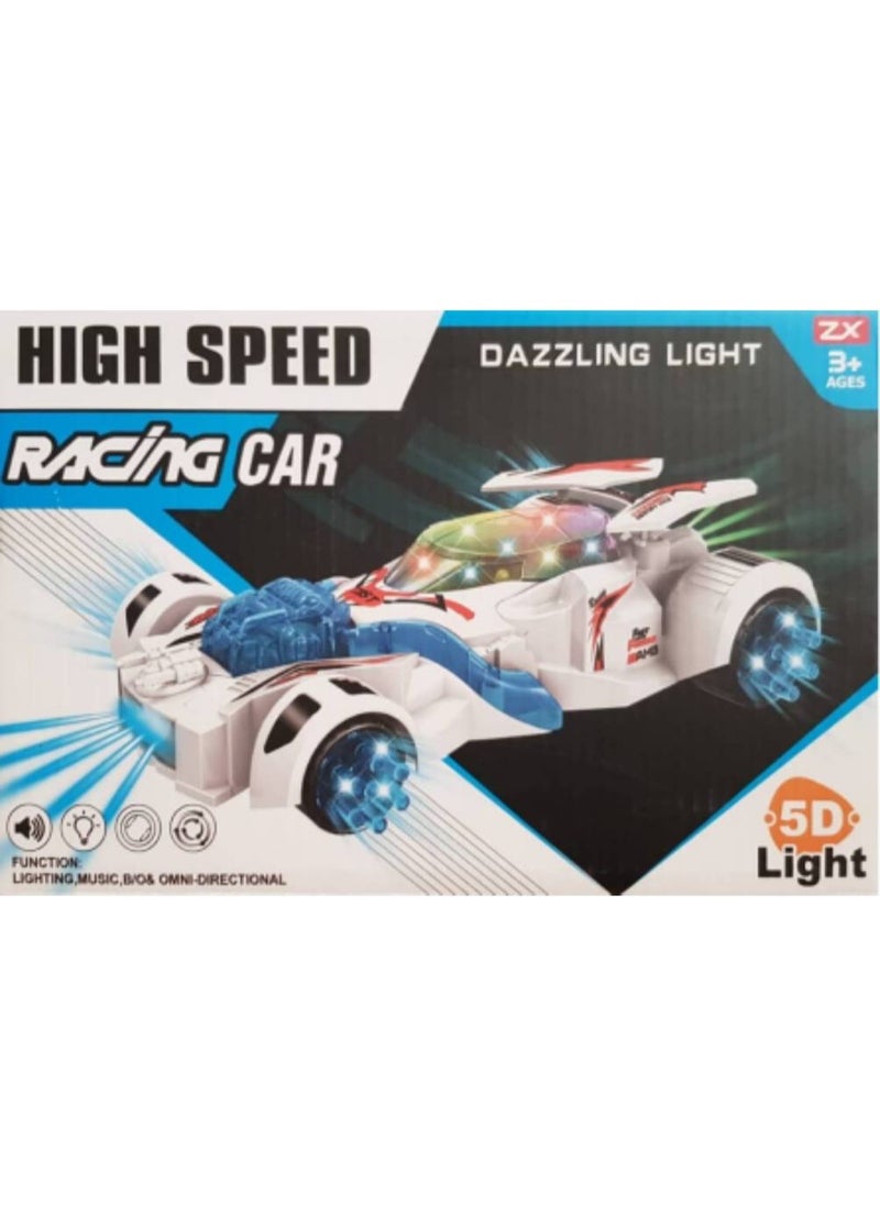 HIGH SPEED High Speed Racing Toy Car with Dazzling 5D Light and Music  - Image 2