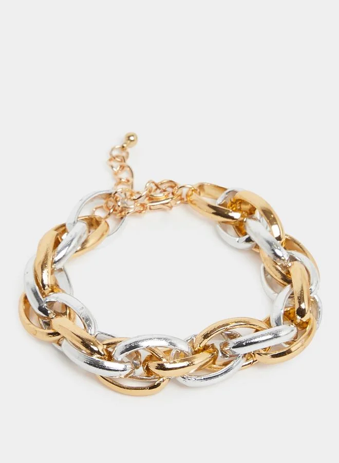 Styli Two-Tone Chain Link Bracelet
