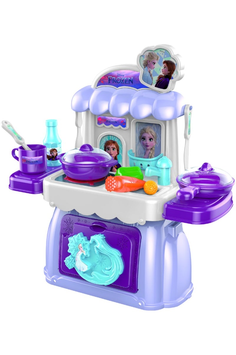 Disney طاولة مطبخ مجمدة 2 في 1 مع ضوء وصوت | آنا / إلسا | مجموعة ألعاب المطبخ | ألعاب التظاهر | مجموعة ألعاب الطهي | هدية للأطفال - Image 2