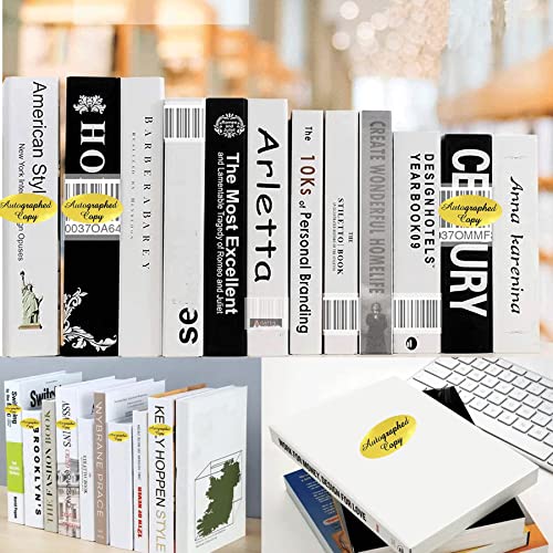 wootile 1008 PCS 'Autographed Copy' Stickers-1 x 2Inch Oval Gold Foil Labels Gold Foil Autographed Sticker Autographed by The Author Stickerss Oval Autographed Copy Stickers For Paperback Books Novels Signing - Image 5