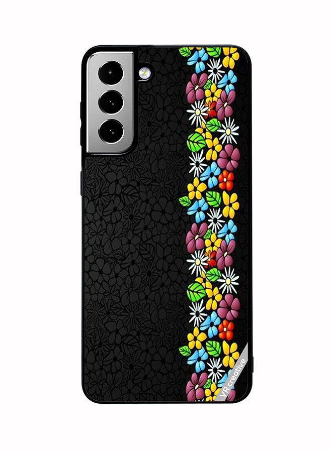 VR CREATIVE Protective Case Cover For Samsung Galaxy S21 FE 5G Flower Design Multicolour - Image 1
