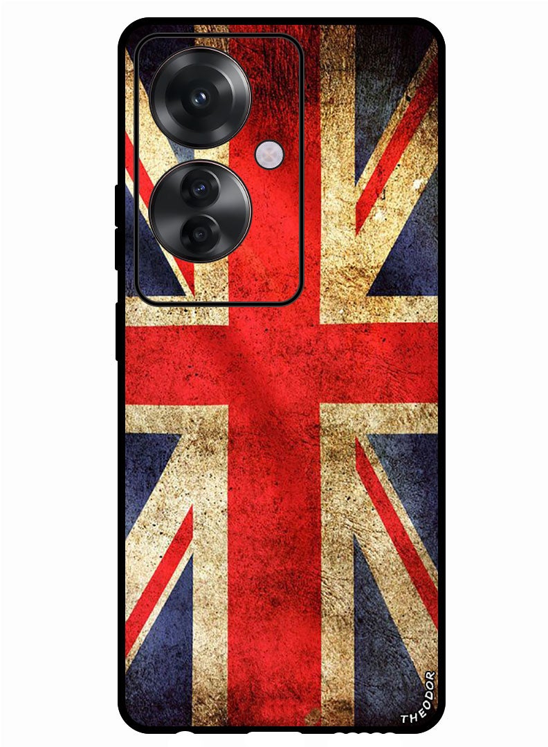 Theodor Protective Case Anti Scratch Shock Proof Bumper Cover For Oppo Reno 11F GB Flag - Image 1