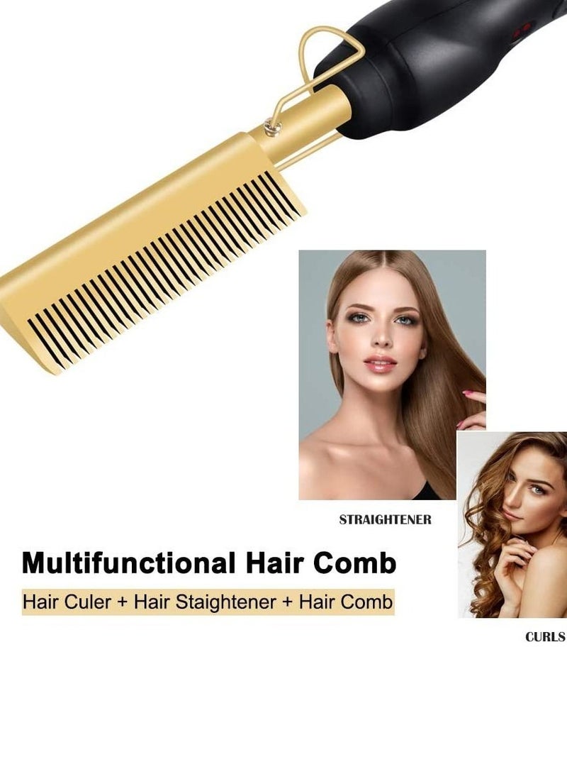 ELTRAZONE Hair Straightener Flat Irons Straightening Brush Hot Heating Comb Hair Straight Styler Corrugation Curling Iron Hair Curler Comb - Image 2