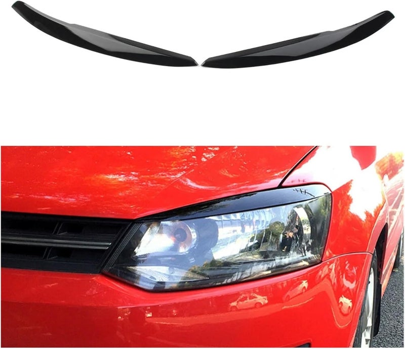 Vuzmode Car Headlight Eyelid Trim Sticker for VW Polo - Image 4