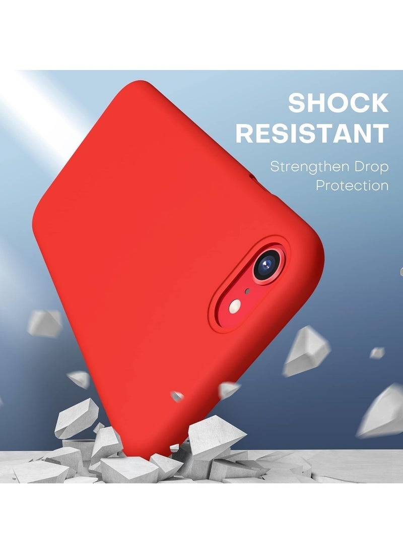 ليدين جراب سيليكون لهاتف iPhone 7/8 Plus، جراب هاتف كامل الجسم، ناعم الملمس، غطاء مقاوم للصدمات مع بطانة من الألياف الدقيقة - Image 2