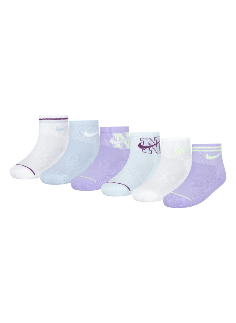 Nike Kids' Prep In Your Step Quarter Socks (6 Pairs)