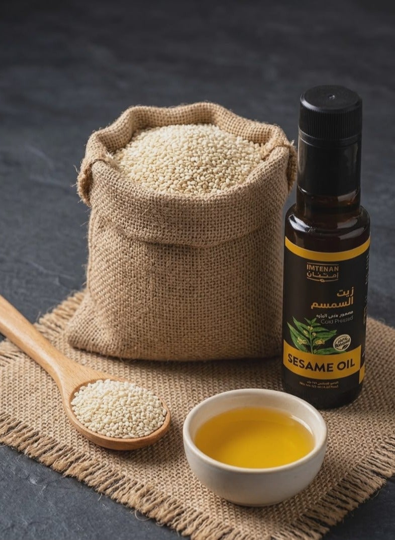 Imtenan Raw Sesame Essential Oil - 125ml - Image 3