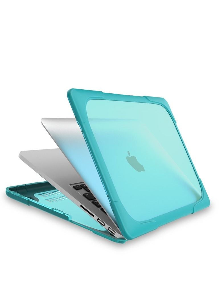 Hard Shell Case Cover with Kickstand Shockproof Function for MacBook Pro Retina (A1502/A1425) 13 inch