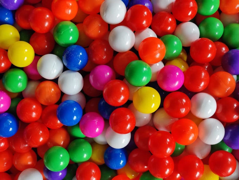 EEVOVEE - 36pcs Soft Non Toxic Plastic Pool Ball for Kids, 7.1cm (Large Size), (36pcs), Multi Color - Image 1