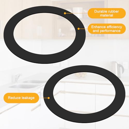 LanKstet Kitchen Sink Drain Rubber Gasket for Insinkerator,Garbage Disposal Gasket Seal Ring Replacement Kit,FLG Putty Free Sink Seals,4 pcs - Image 3