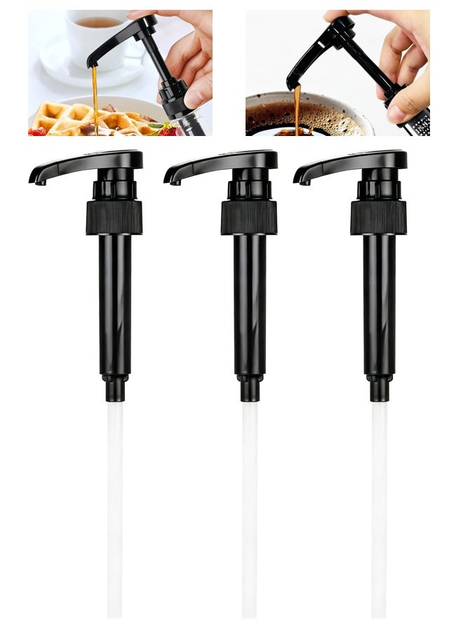 3PCS Coffee Syrup Pump Dispenser for 350ml Bottle - Image 1